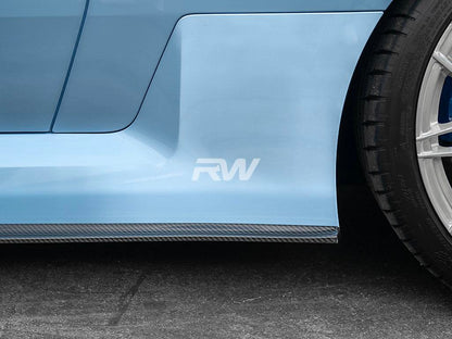 RW Carbon BMW G87 M2 RWS Dry CF Side Skirt Extensions-Exterior-Silicon Valley Bimmer