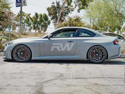 RW Carbon BMW G87 M2 RWS Dry CF Side Skirt Extensions-Exterior-Silicon Valley Bimmer