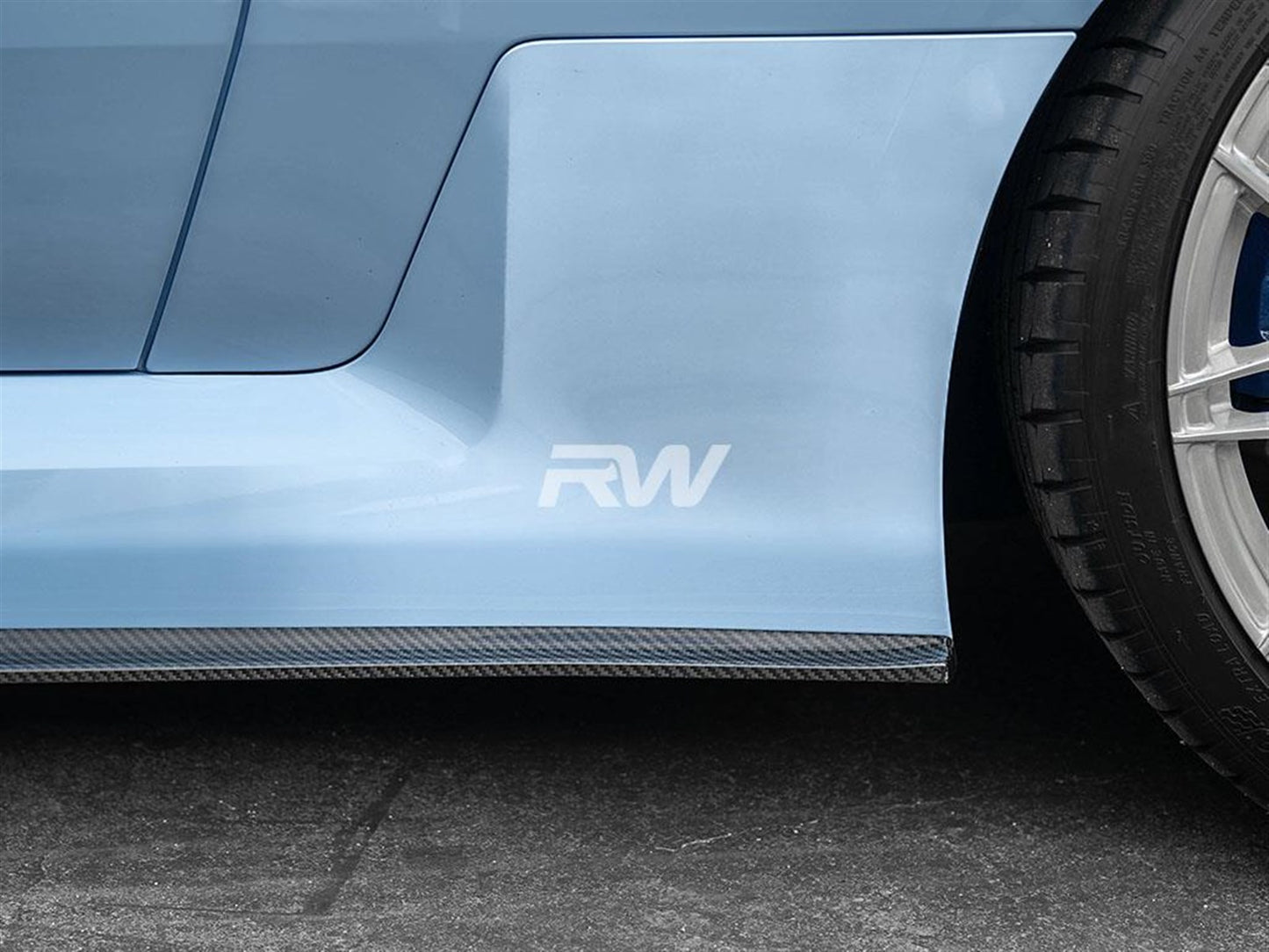 RW Carbon BMW G87 M2 RWS Dry CF Side Skirt Extensions-Exterior-Silicon Valley Bimmer