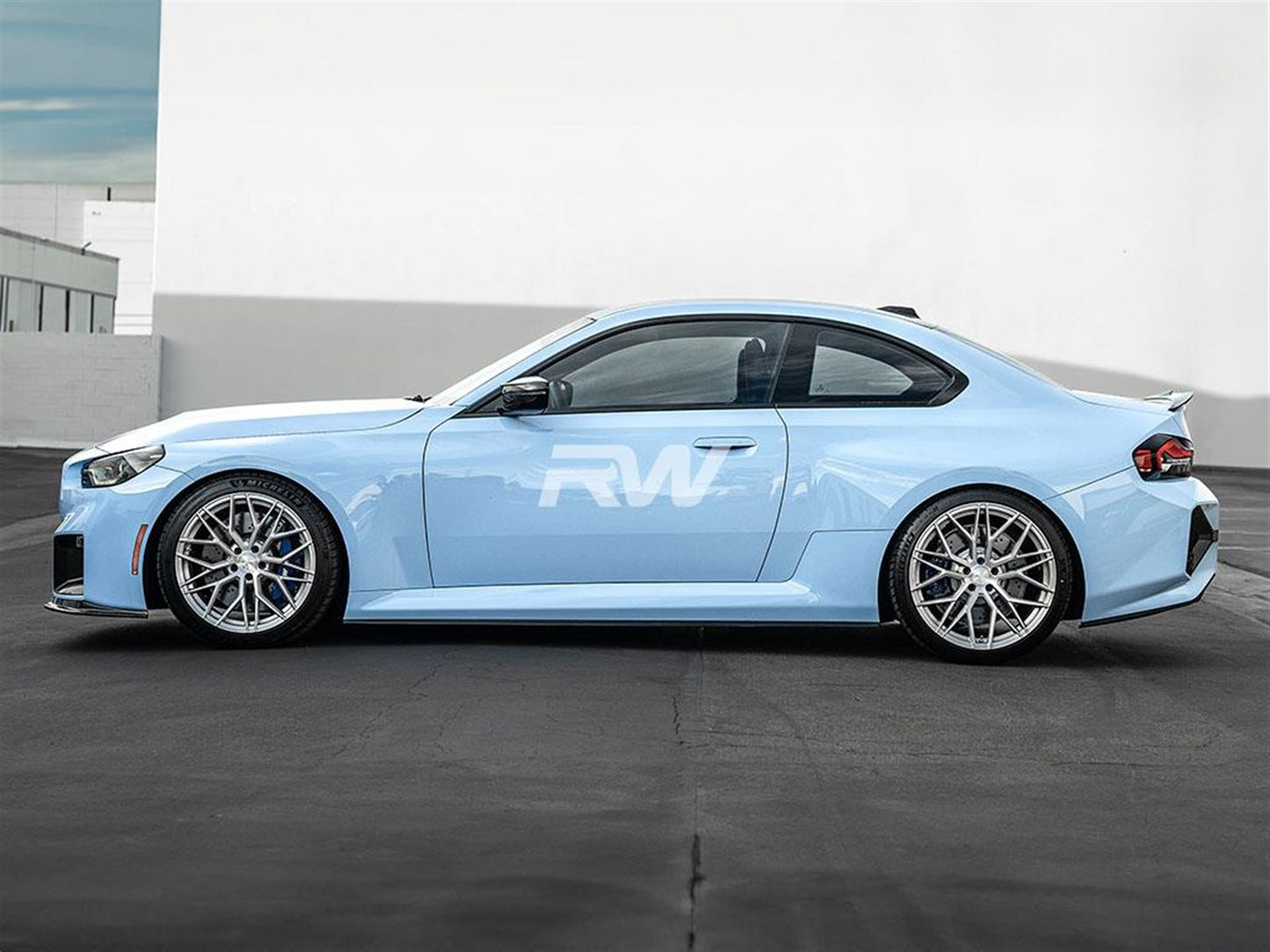 RW Carbon BMW G87 M2 RWS Dry CF Side Skirt Extensions-Exterior-Silicon Valley Bimmer