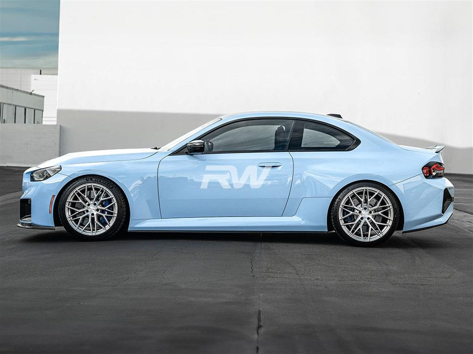 RW Carbon BMW G87 M2 RWS Dry CF Side Skirt Extensions-Exterior-Silicon Valley Bimmer