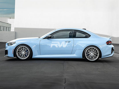 RW Carbon BMW G87 M2 RWS Dry CF Side Skirt Extensions-Exterior-Silicon Valley Bimmer