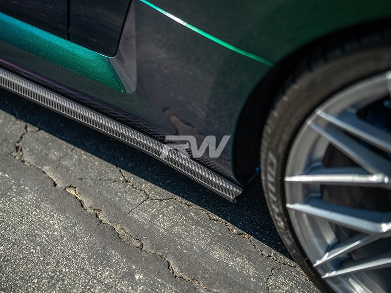 RW Carbon BMW G87 M2 RWS Dry CF Side Skirt Extensions-Exterior-Silicon Valley Bimmer