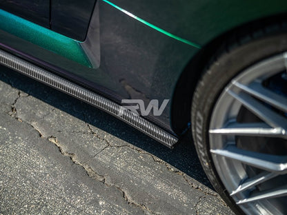 RW Carbon BMW G87 M2 RWS Dry CF Side Skirt Extensions-Exterior-Silicon Valley Bimmer