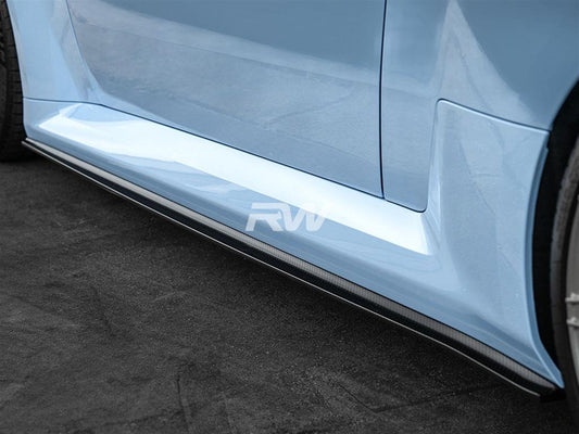 RW Carbon BMW G87 M2 RWS Dry CF Side Skirt Extensions-Exterior-Silicon Valley Bimmer
