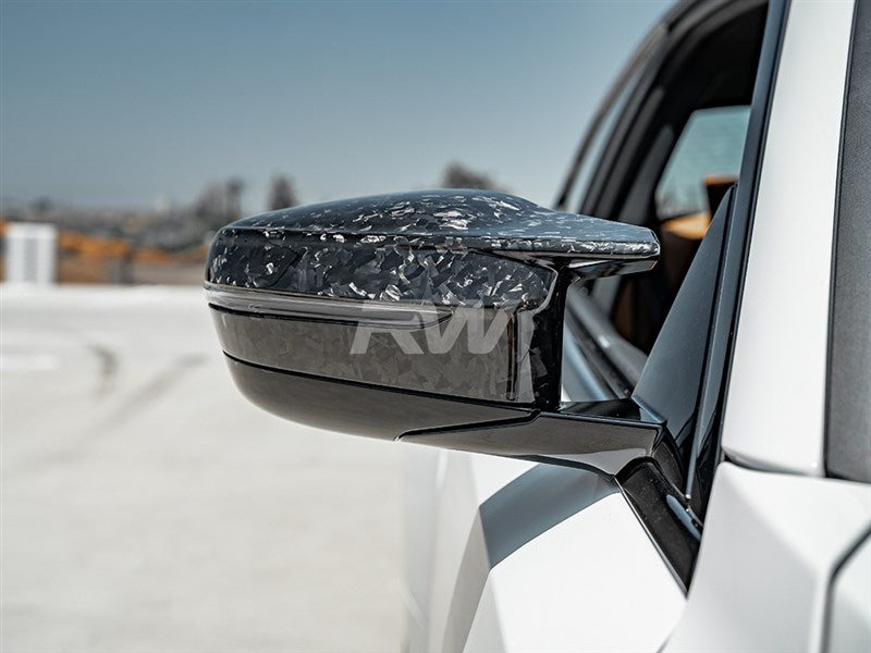 RW Carbon BMW G8X Forged Carbon Mirror Cap Replacements-Exterior-Silicon Valley Bimmer