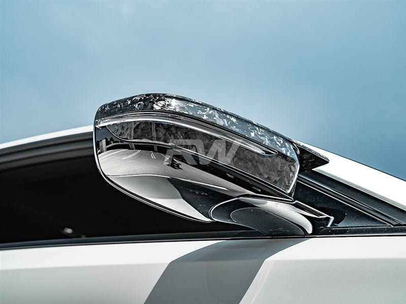 RW Carbon BMW G8X Forged Carbon Mirror Cap Replacements-Exterior-Silicon Valley Bimmer