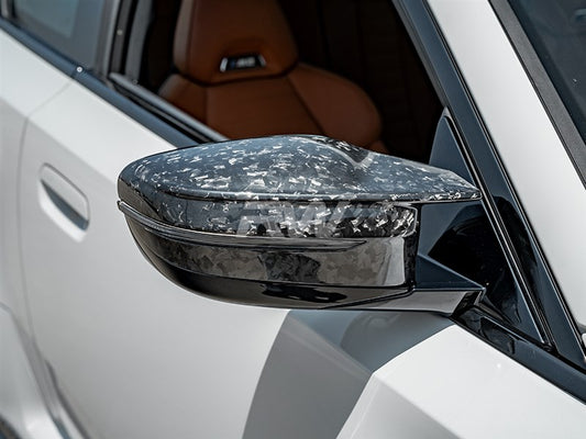 BMW G8X Forged Carbon Mirror Cap Replacements