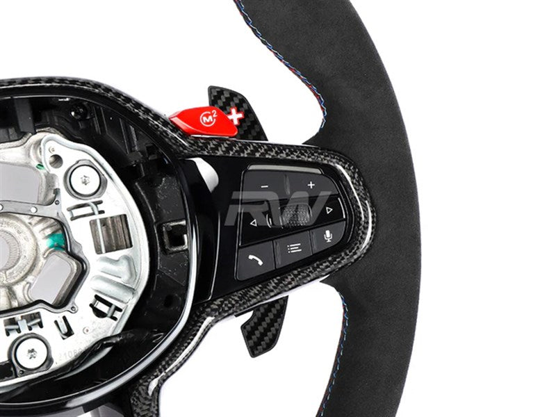 BMW G8X LCI Alcantara Carbon Fiber Steering Wheel