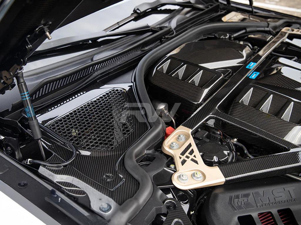 RW Carbon BMW G8X M2 M3 M4 CF Engine Cowl Panel Trim Set-Exterior-Silicon Valley Bimmer