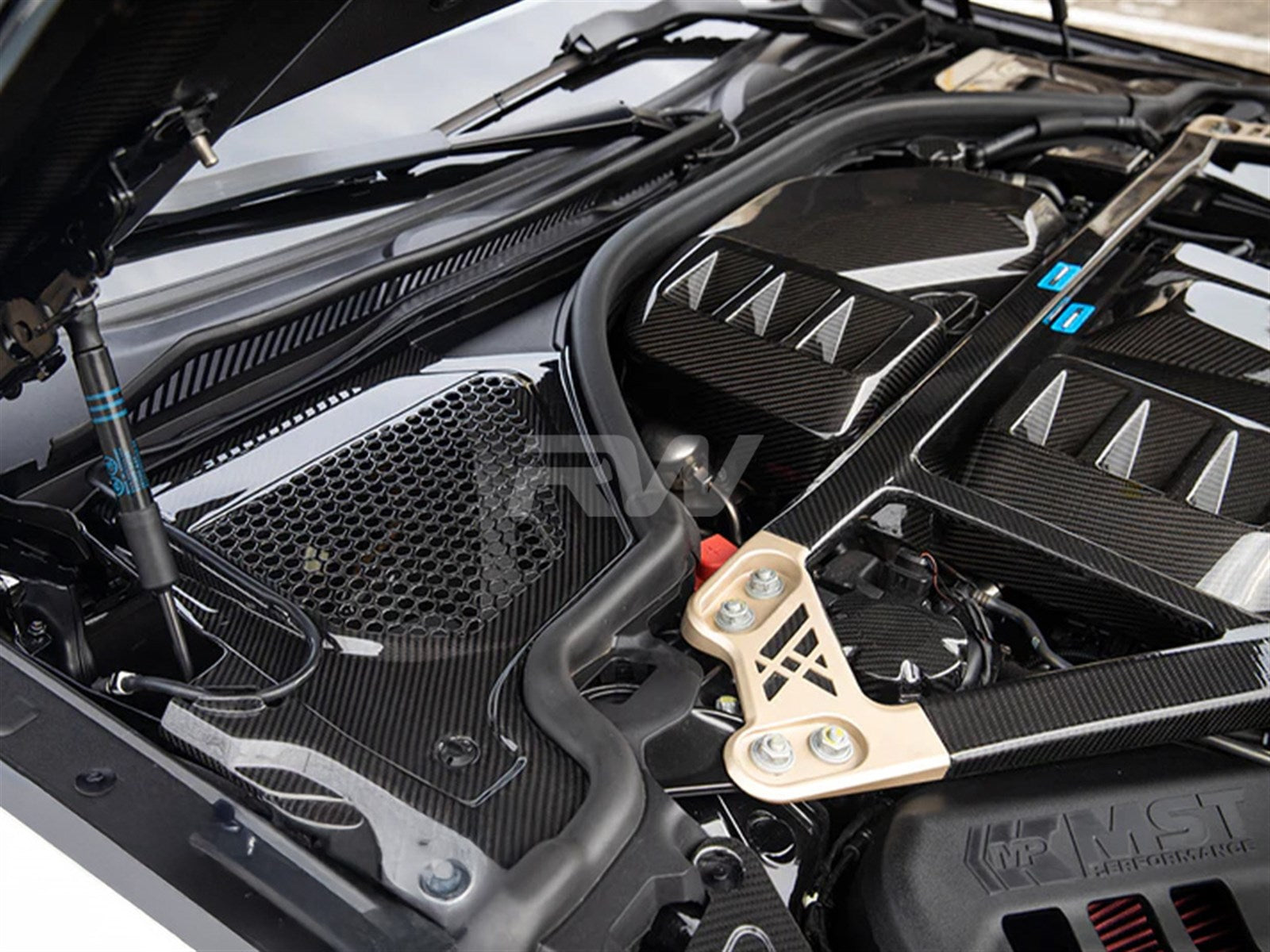 RW Carbon BMW G8X M2 M3 M4 CF Engine Cowl Panel Trim Set-Exterior-Silicon Valley Bimmer