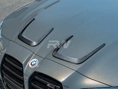 BMW G8x M3 M4 Carbon Fiber Hood Vent Trims