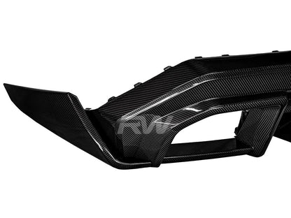 RW Carbon BMW G90 M5 SQ Carbon Fiber V2 Rear Diffuser-Exterior-Silicon Valley Bimmer