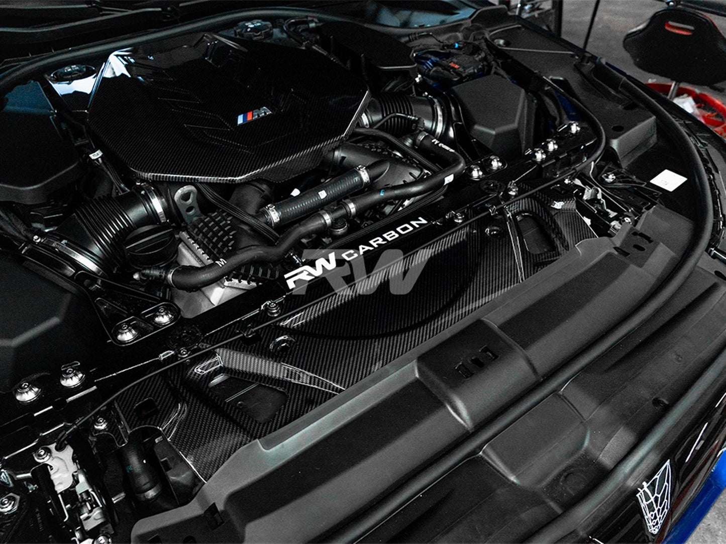 RW Carbon BMW G90/G99 M5 Carbon Fiber Cooling Shroud-Exterior-Silicon Valley Bimmer