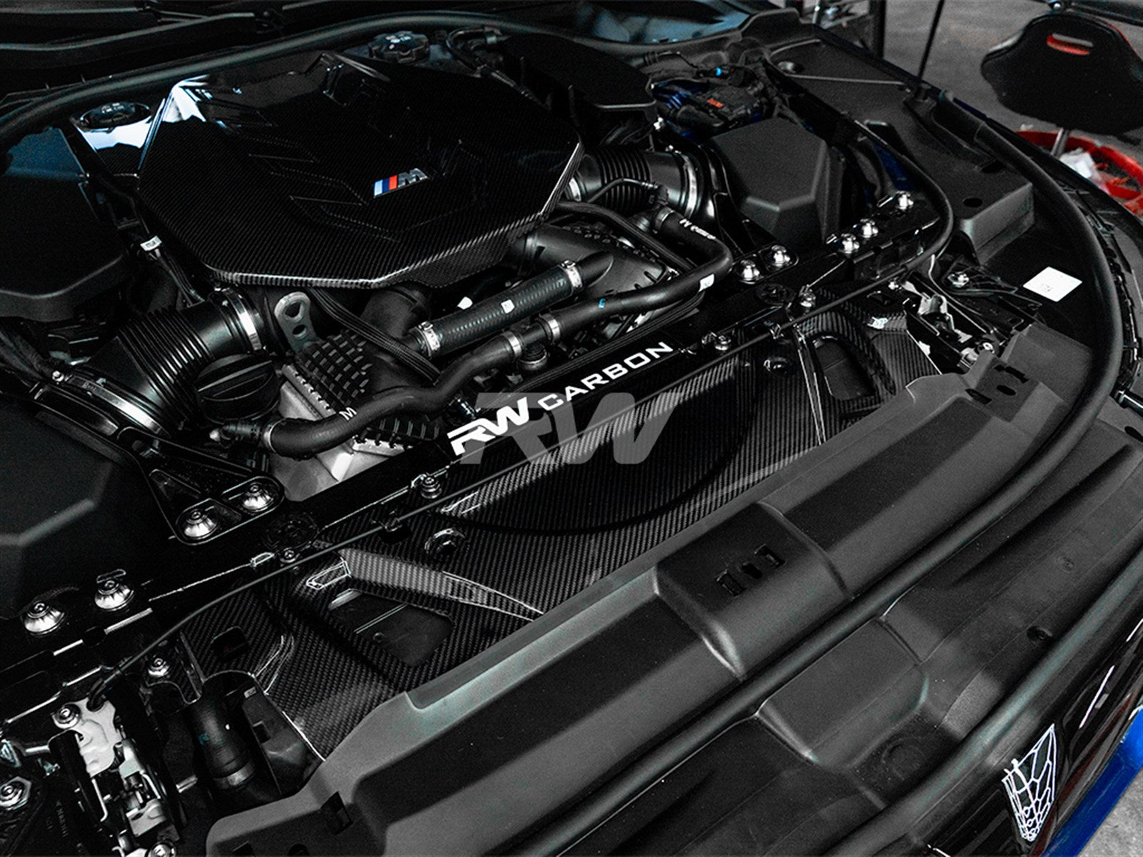 RW Carbon BMW G90/G99 M5 Carbon Fiber Cooling Shroud-Exterior-Silicon Valley Bimmer