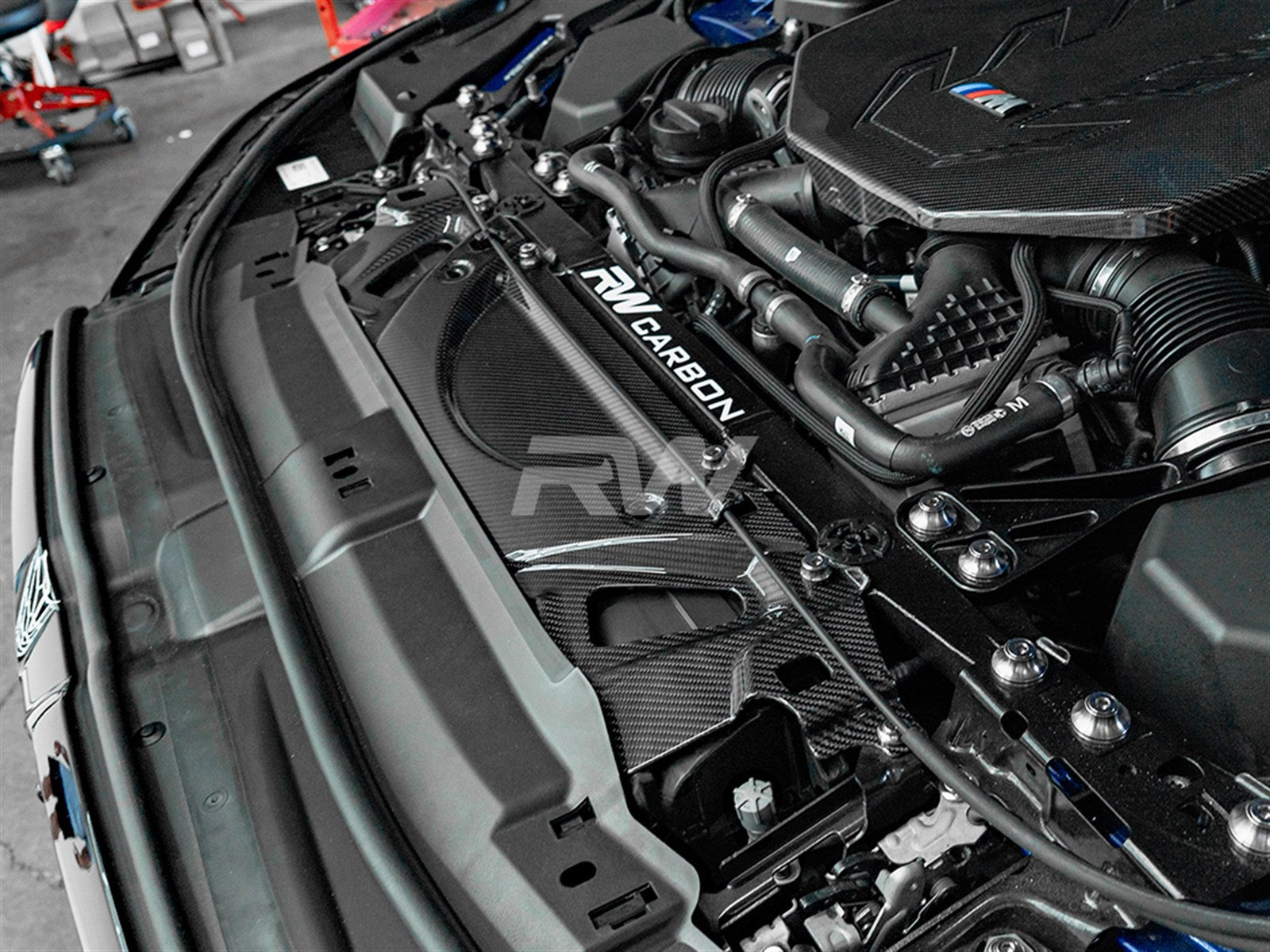 RW Carbon BMW G90/G99 M5 Carbon Fiber Cooling Shroud-Exterior-Silicon Valley Bimmer