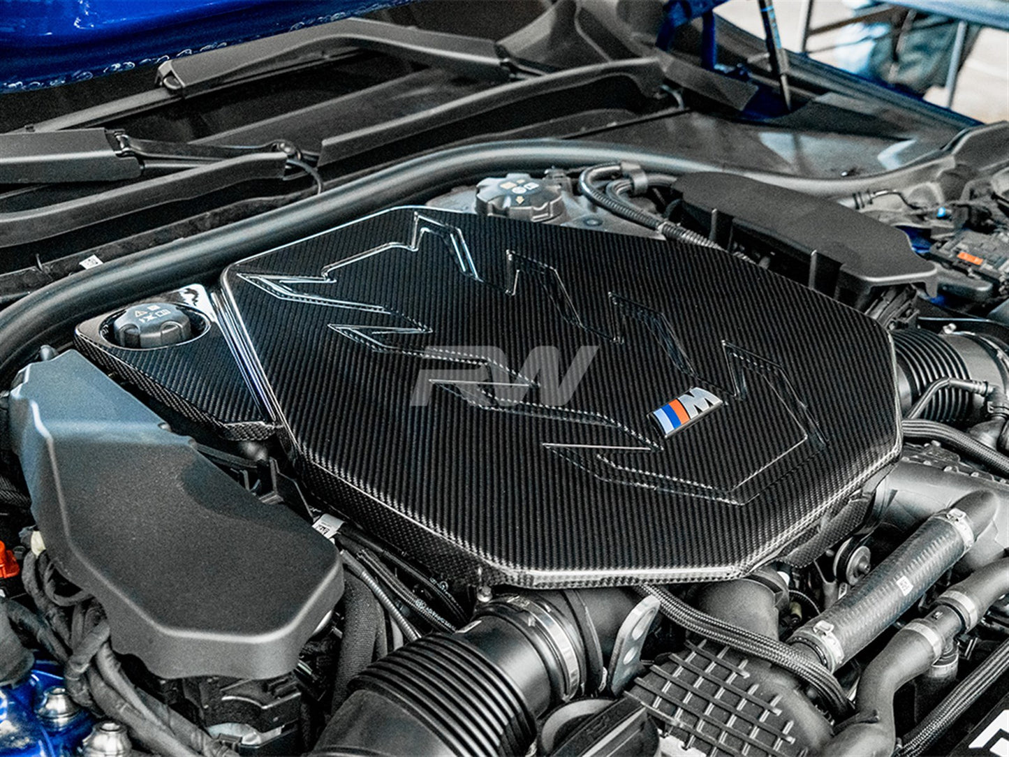 RW Carbon BMW G90/G99 M5 Carbon Fiber Engine Cover-Exterior-Silicon Valley Bimmer