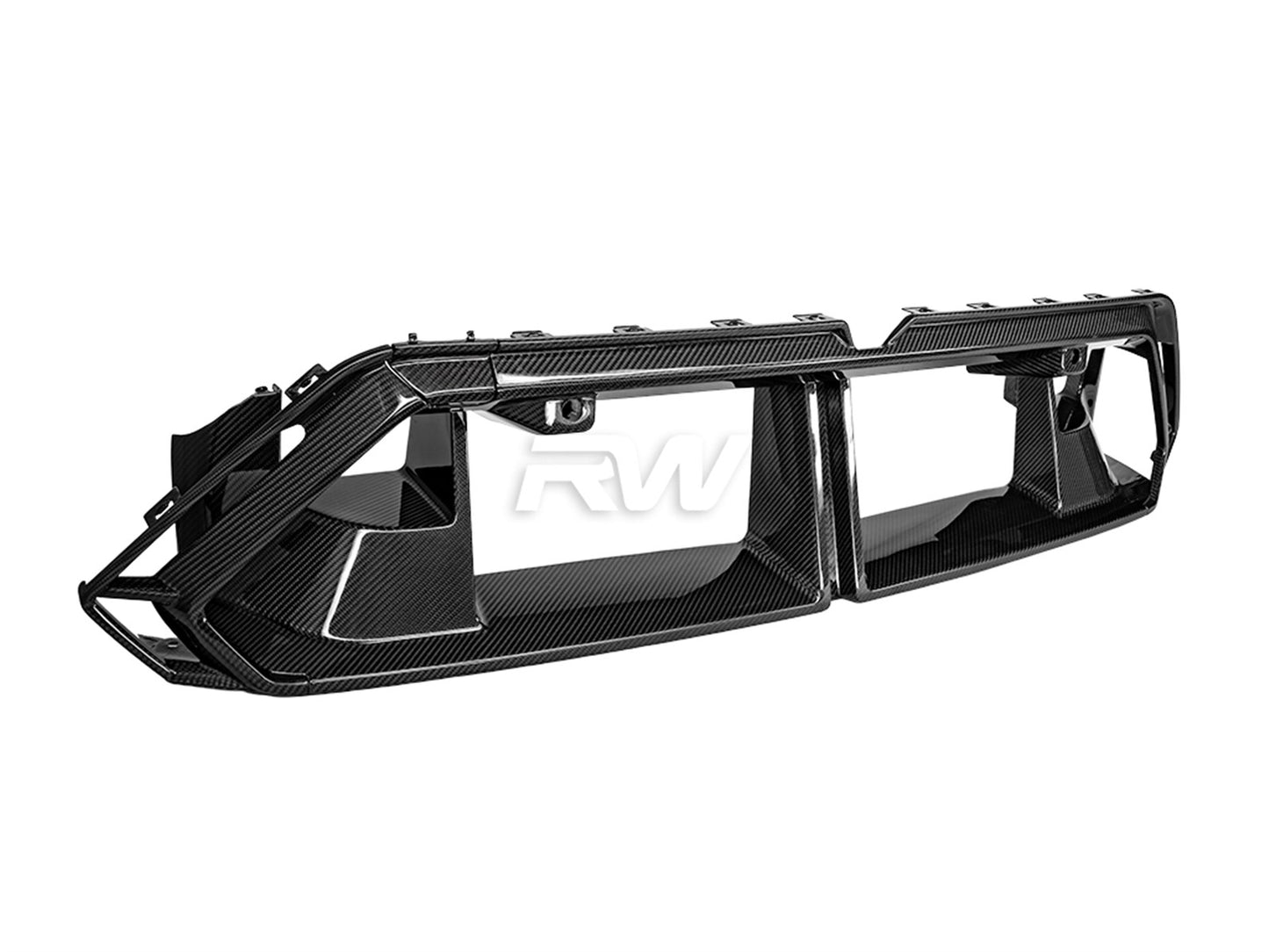 RW Carbon BMW G90/G99 M5 Carbon Fiber Front Bumper Trim-Exterior-Silicon Valley Bimmer