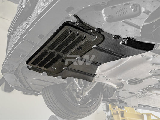 RW Carbon BMW G90/G99 M5 Carbon Fiber Oil Cooler Guard-Exterior-Silicon Valley Bimmer