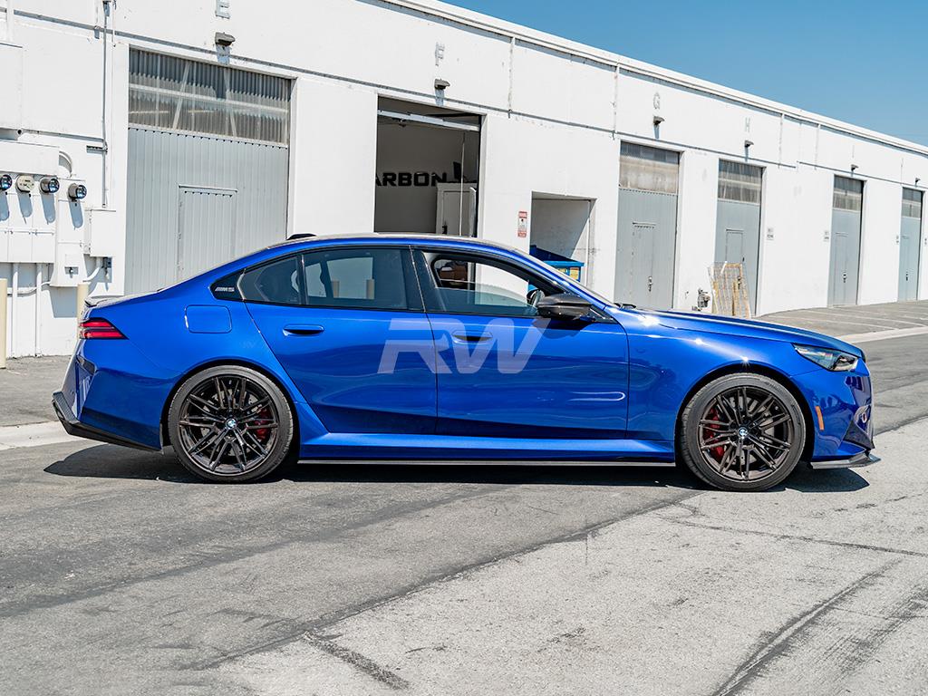 RW Carbon BMW G90/G99 M5 RWS CF Side Skirt Extensions-Exterior-Silicon Valley Bimmer