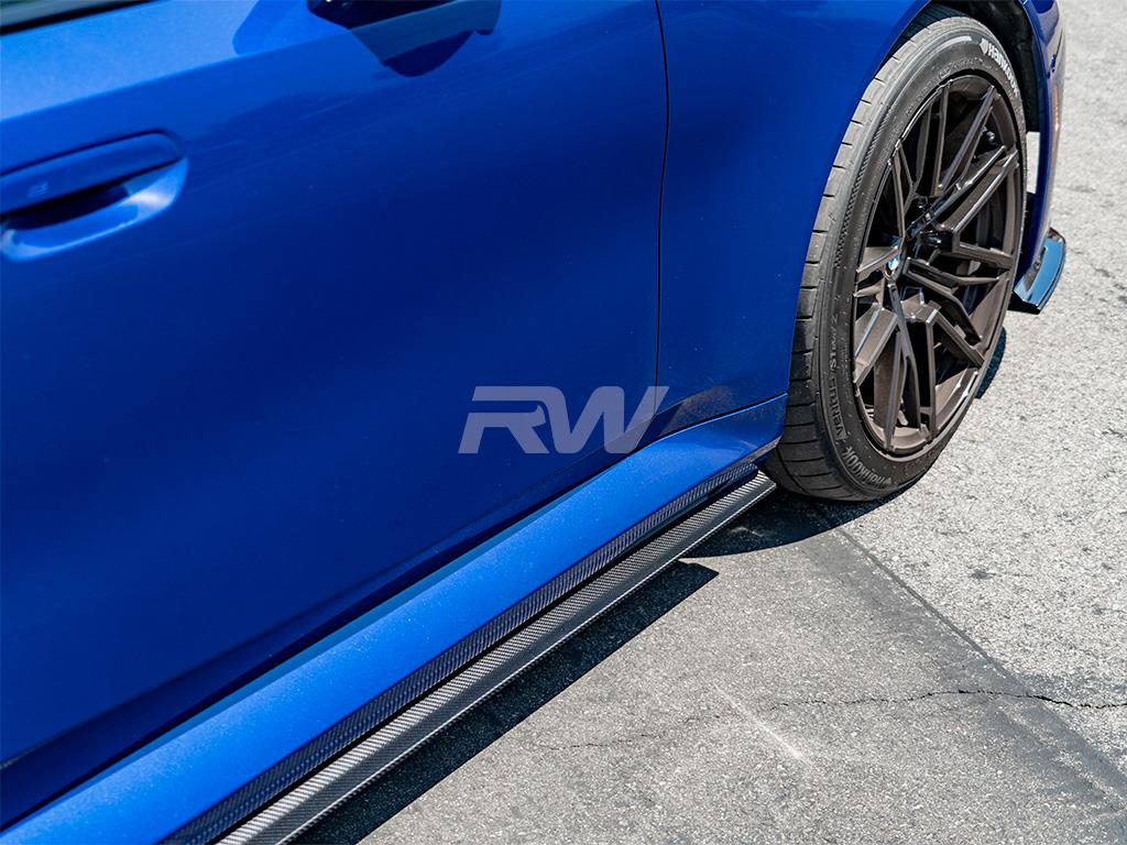 RW Carbon BMW G90/G99 M5 RWS CF Side Skirt Extensions-Exterior-Silicon Valley Bimmer
