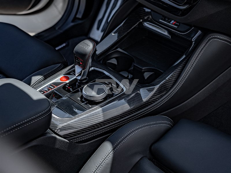 RW Carbon BMW LCI X3M X4M X3 X4 CF Center Console Trim-Interior-Silicon Valley Bimmer