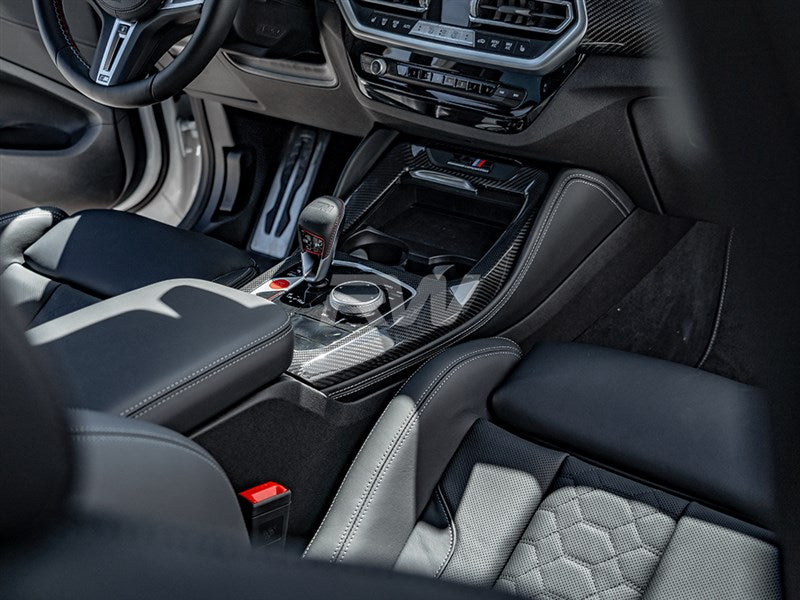 RW Carbon BMW LCI X3M X4M X3 X4 CF Center Console Trim-Interior-Silicon Valley Bimmer