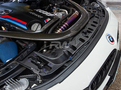 RW Carbon BMW M2 M3 M4 Carbon Fiber Radiator Support Brace-Exterior-Silicon Valley Bimmer