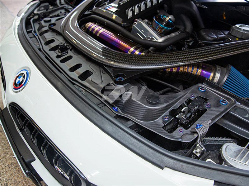 RW Carbon BMW M2 M3 M4 Carbon Fiber Radiator Support Brace-Exterior-Silicon Valley Bimmer