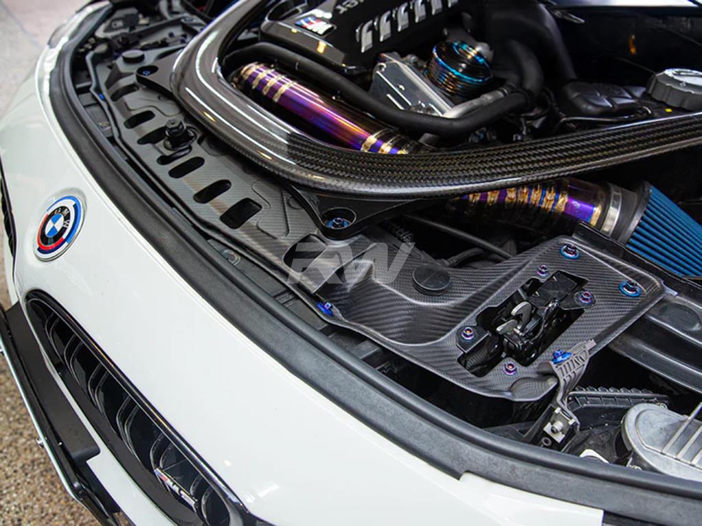 RW Carbon BMW M2 M3 M4 Carbon Fiber Radiator Support Brace-Exterior-Silicon Valley Bimmer