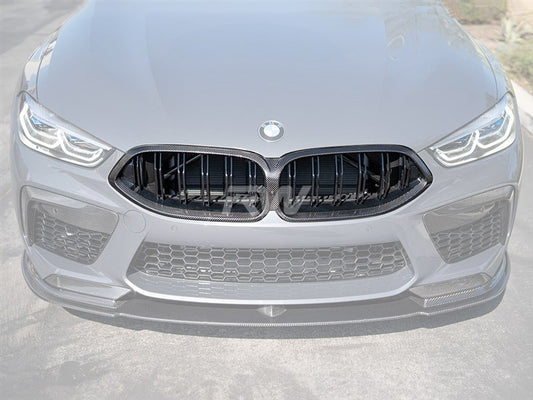 RW Carbon BMW M8 / 8-Series Dual Slat Carbon Fiber Grille-Exterior-Silicon Valley Bimmer
