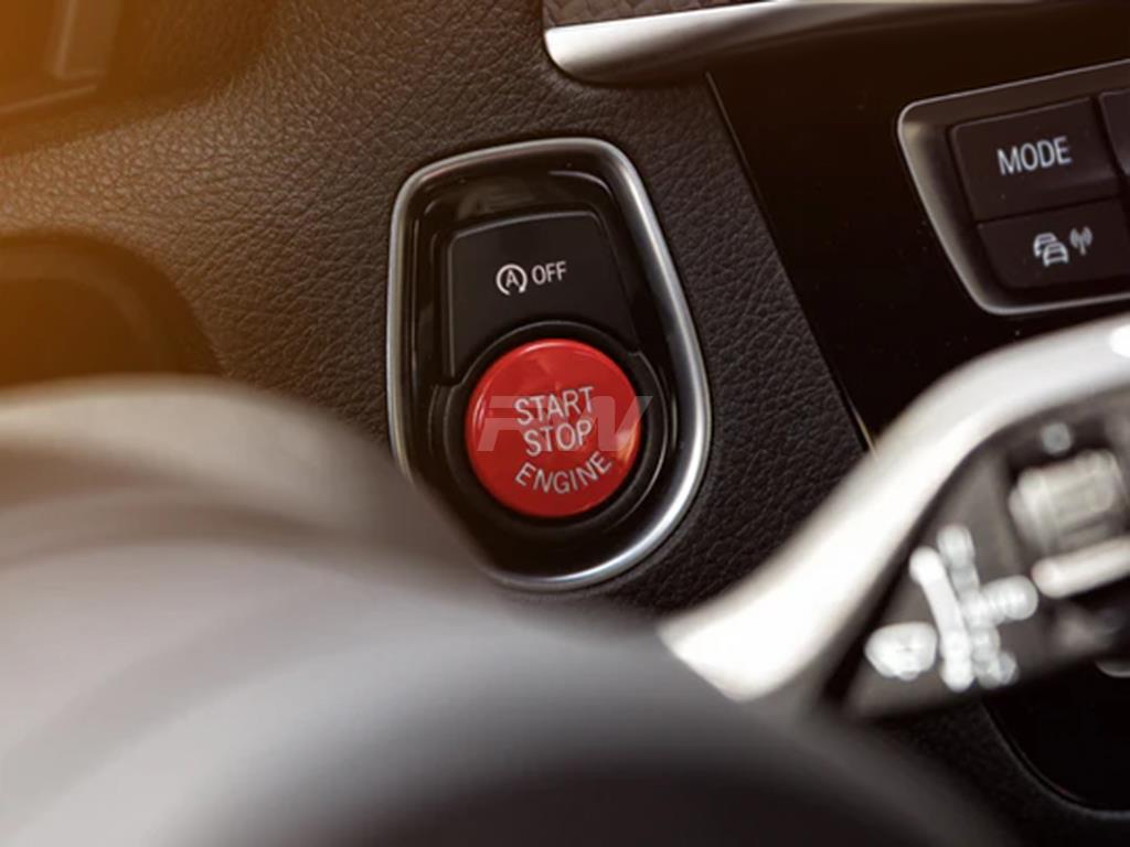 RW Carbon BMW Red Start Stop Button-Interior-Silicon Valley Bimmer