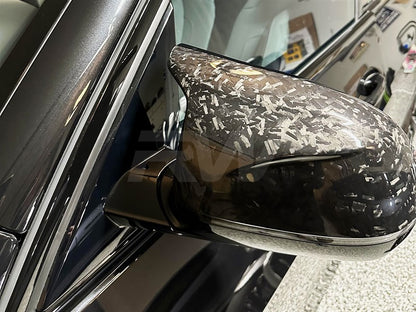 RW Carbon BMW X3M X4M X5M X6M Forged Carbon Mirror Caps-Exterior-Silicon Valley Bimmer