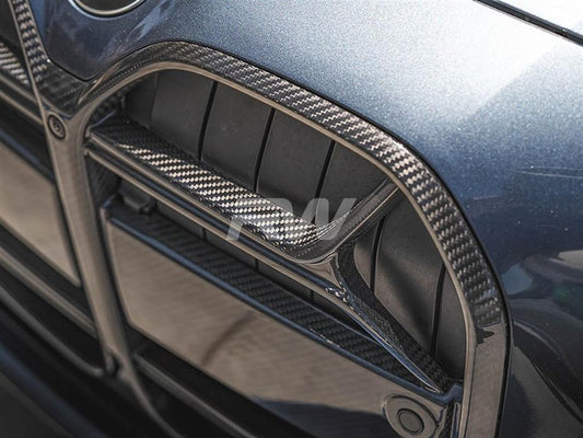 RW Carbon BMW i4 G26 Carbon Fiber CSL Style Grille-Exterior-Silicon Valley Bimmer