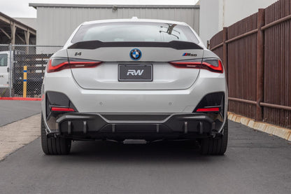 RW Carbon BMW i4 G26 Dry Carbon Fiber Rear Diffuser-Exterior-Silicon Valley Bimmer