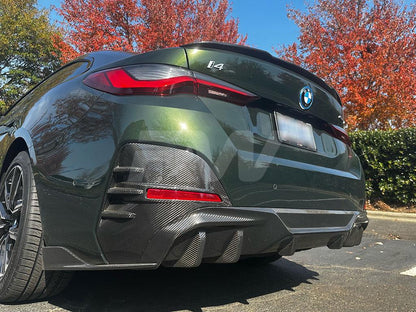 RW Carbon BMW i4 G26 Dry Carbon Fiber Rear Diffuser-Exterior-Silicon Valley Bimmer