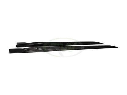 RW Carbon BMW i4 G26 Dry Carbon Fiber Side Skirt Extensions-Exterior-Silicon Valley Bimmer