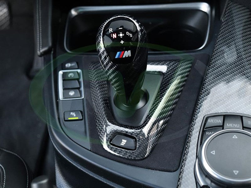 RW Carbon Carbon Fiber Alcantara Shift Console Trim BMW F8x-Interior-Silicon Valley Bimmer