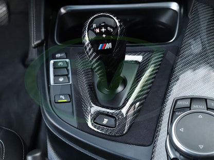 RW Carbon Carbon Fiber Alcantara Shift Console Trim BMW F8x-Interior-Silicon Valley Bimmer