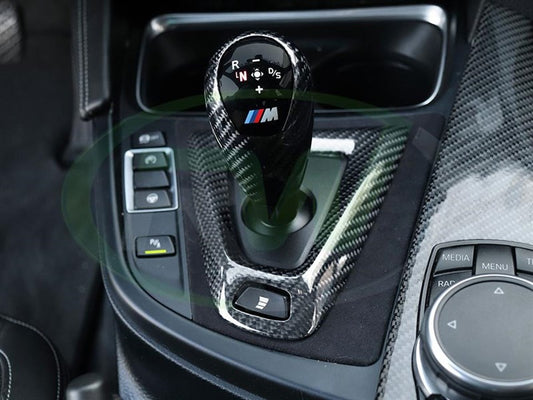 RW Carbon Carbon Fiber Alcantara Shift Console Trim BMW F8x-Interior-Silicon Valley Bimmer