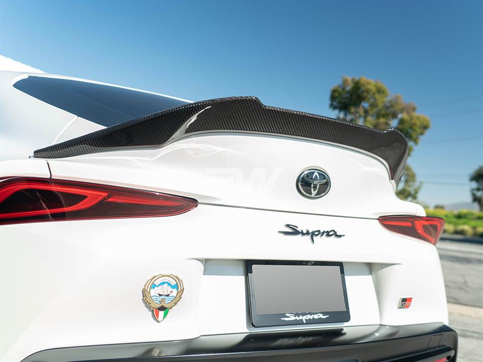 RW Carbon Toyota Supra A90 20+ Carbon Fiber Trunk Spoiler-Exterior-Silicon Valley Bimmer