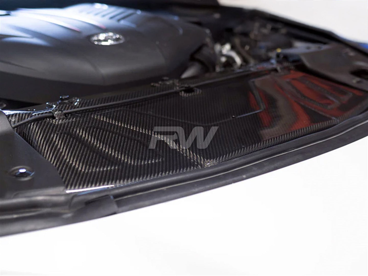 RW Carbon Toyota Supra A90 Carbon Fiber Cooling Shroud-Exterior-Silicon Valley Bimmer