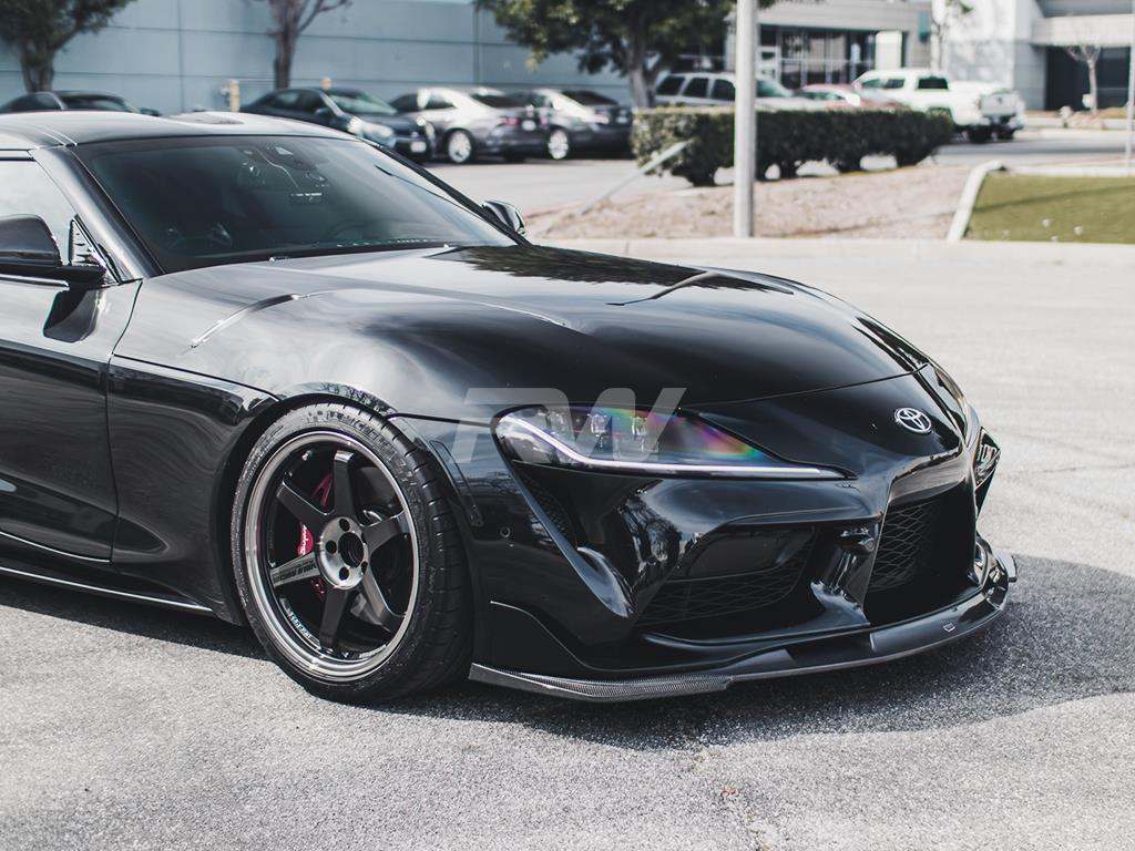RW Carbon Toyota Supra Carbon Fiber Front Lip Spoiler-Exterior-Silicon Valley Bimmer