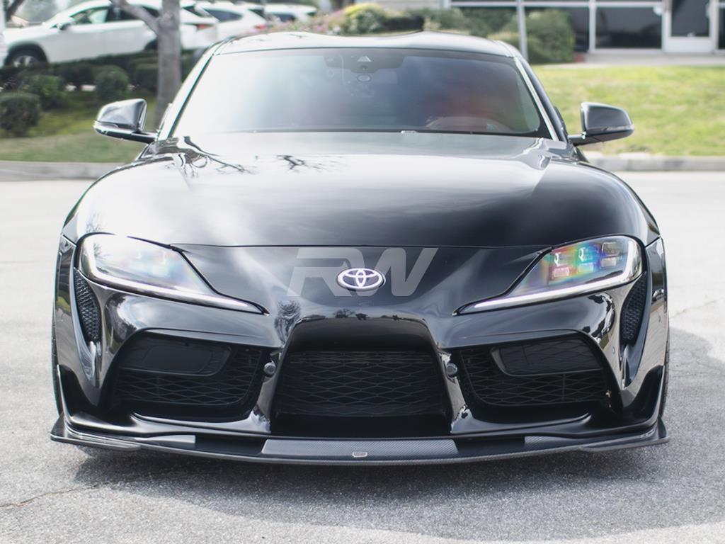 RW Carbon Toyota Supra Carbon Fiber Front Lip Spoiler-Exterior-Silicon Valley Bimmer