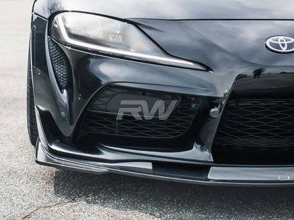 RW Carbon Toyota Supra Carbon Fiber Front Lip Spoiler-Exterior-Silicon Valley Bimmer