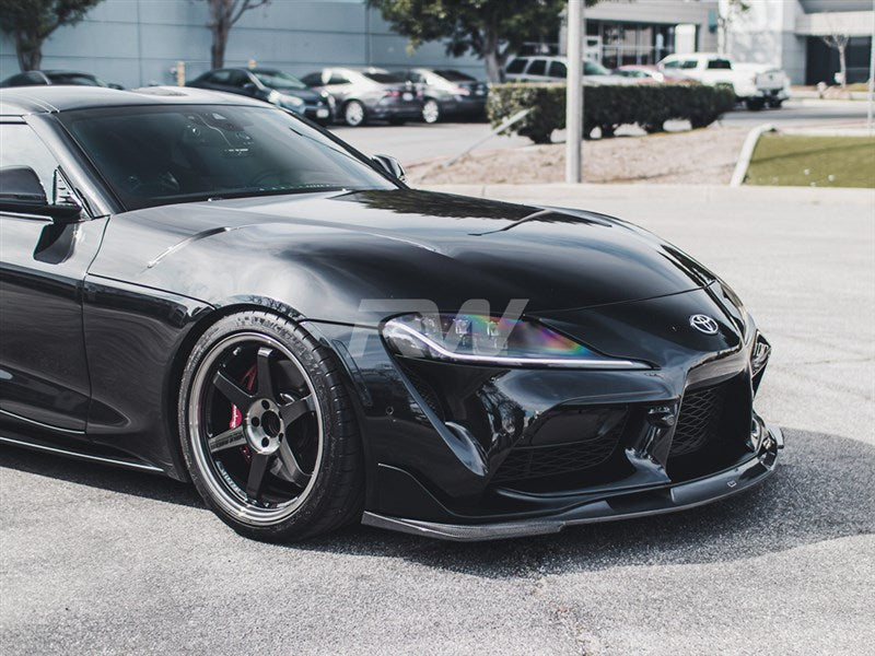 RW Carbon Toyota Supra Carbon Fiber Front Lip Spoiler-Exterior-Silicon Valley Bimmer