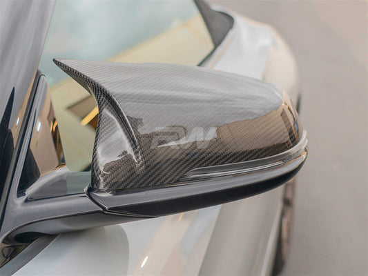 RW Carbon Toyota Supra M Style Carbon Fiber Mirror Caps-Exterior-Silicon Valley Bimmer