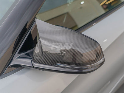 RW Carbon Toyota Supra M Style Carbon Fiber Mirror Caps-Exterior-Silicon Valley Bimmer