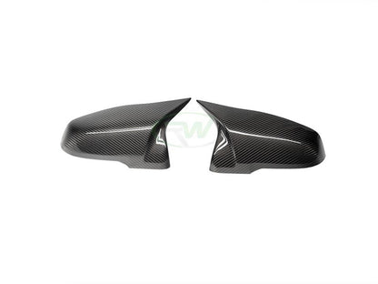 RW Carbon Toyota Supra M Style Carbon Fiber Mirror Caps-Exterior-Silicon Valley Bimmer