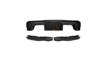 NWCarbon Haus G8X SQ-B Style Dry Carbon Fiber Rear Diffuser Set WITH LED